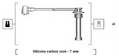 комплект запалителеи кабели MAGNETI MARELLI 941325150906