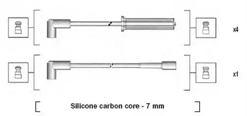 комплект запалителеи кабели MAGNETI MARELLI 941365020925
