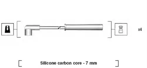 комплект запалителеи кабели MAGNETI MARELLI 941385040937
