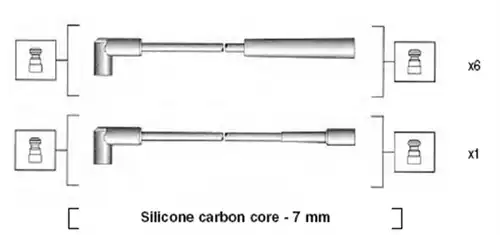 комплект запалителеи кабели MAGNETI MARELLI 941425010939