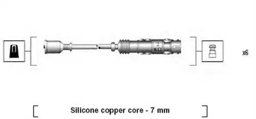 комплект запалителеи кабели MAGNETI MARELLI 941455010942