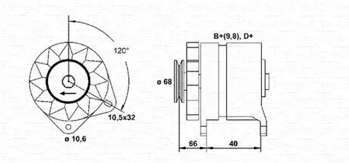 генератор MAGNETI MARELLI 944321059010