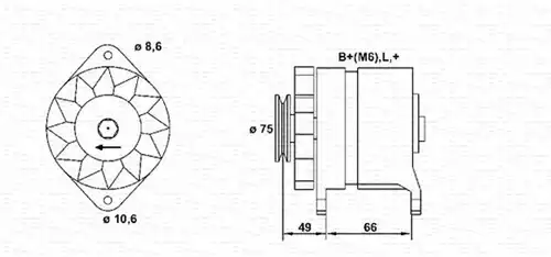 генератор MAGNETI MARELLI 944356106010