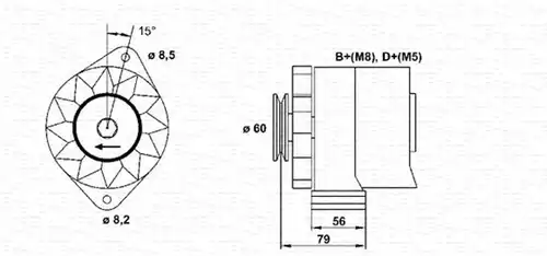 генератор MAGNETI MARELLI 944356679010