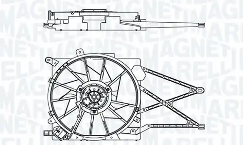 вентилатор, охлаждане на двигателя MAGNETI MARELLI - BR 69667MM