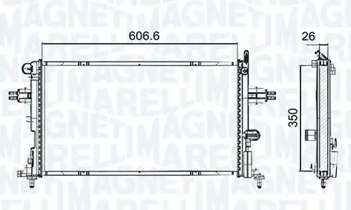 воден радиатор MAGNETI MARELLI - BR RMM93192