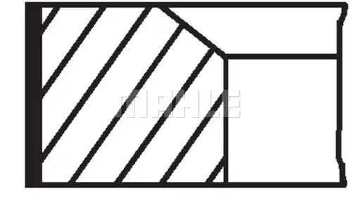 комплект сегменти MAHLE 001 01 V0