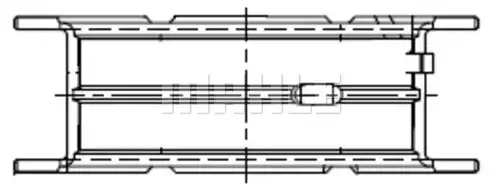 лагер на коляновия вал MAHLE 001 FL 21834 000