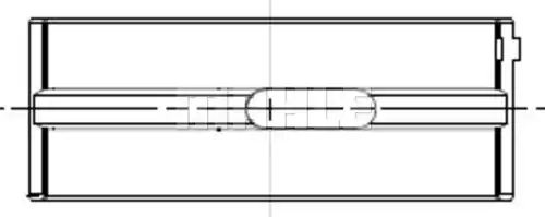 лагер на коляновия вал MAHLE 001 HL 21956 025