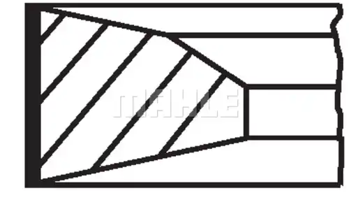 комплект сегменти MAHLE 001 RS 11116 0N0