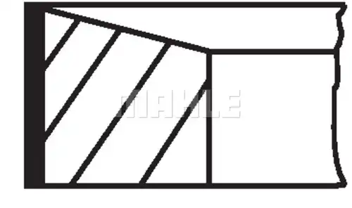 комплект сегменти MAHLE 007 RS 10111 0N0