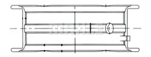 лагер на коляновия вал MAHLE 011 FL 21059 000