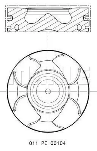 бутало MAHLE 011 PI 00104 000