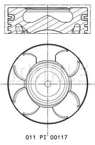 бутало MAHLE 011 PI 00117 000