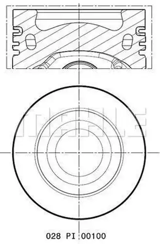 бутало MAHLE 028 PI 00100 002