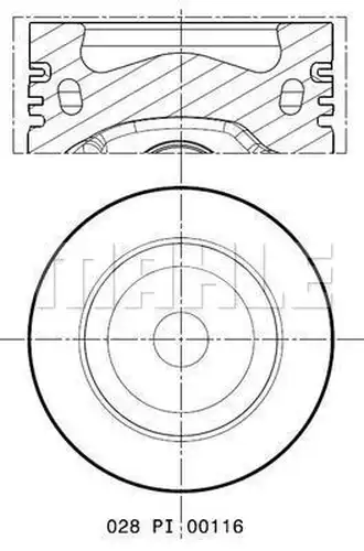 бутало MAHLE 028 PI 00116 000