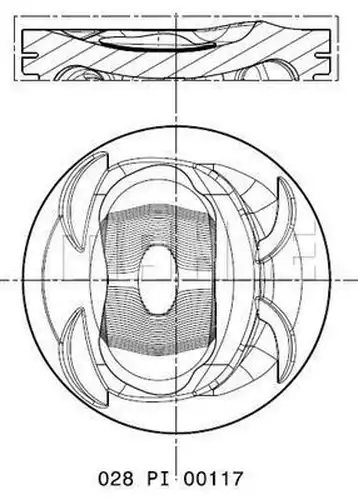 бутало MAHLE 028 PI 00117 000