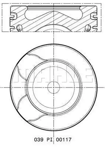 бутало MAHLE 039 PI 00117 000