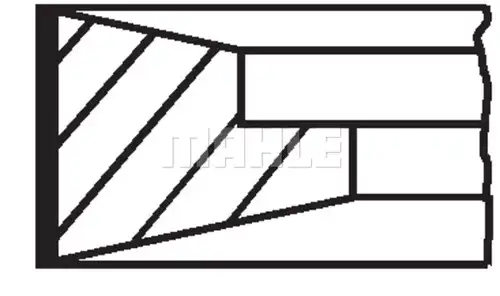 комплект сегменти MAHLE 151 10 N0