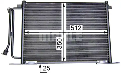 кондензатор, климатизация MAHLE AC 183 000S