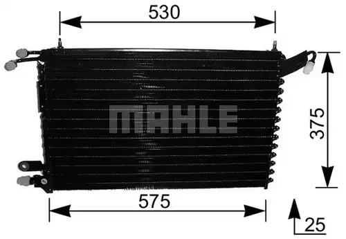 кондензатор, климатизация MAHLE AC 215 000S