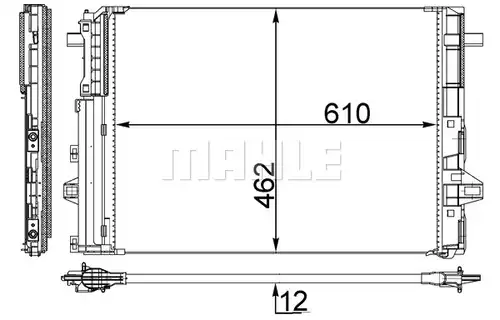 кондензатор, климатизация MAHLE AC 446 000S