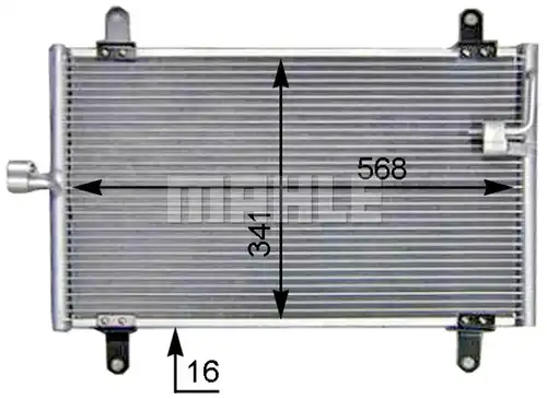 кондензатор, климатизация MAHLE AC 514 000S