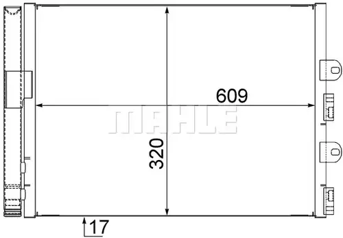 кондензатор, климатизация MAHLE AC 561 000S