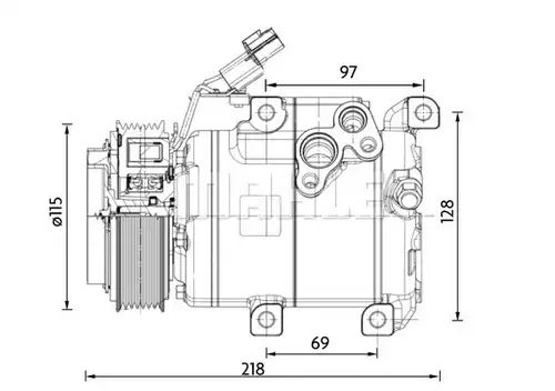 компресор за климатик MAHLE ACP 1467 000P