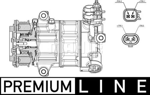 компресор за климатик MAHLE ACP 654 000P