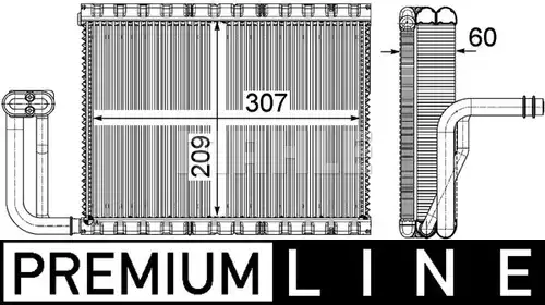 изпарител, климатична система MAHLE AE 104 000P