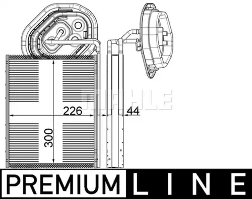 изпарител, климатична система MAHLE AE 3 000P