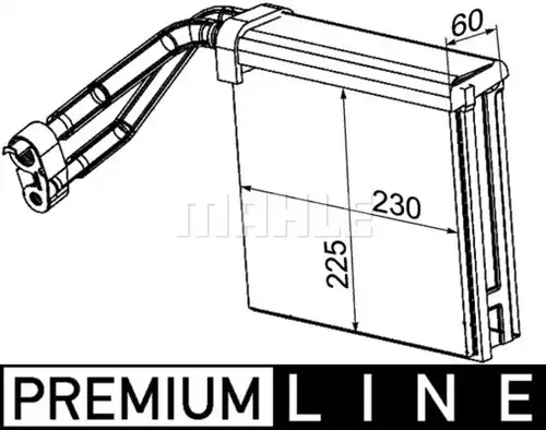 изпарител, климатична система MAHLE AE 95 000P