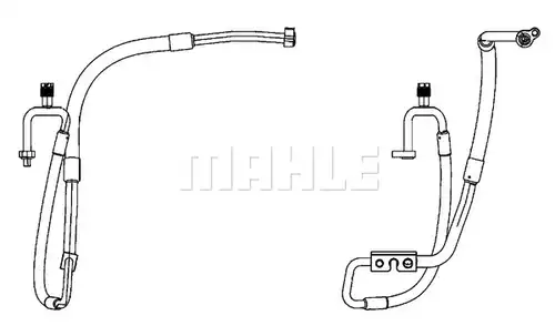 тръбопровод за високо налягане/вакуум, климатизация MAHLE AP 114 000P