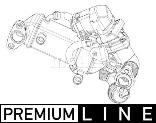 Охладител, ЕГР система MAHLE CE 10 000P