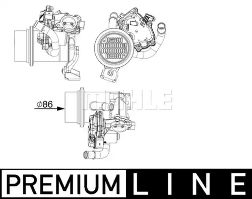 Охладител, ЕГР система MAHLE CE 18 000P