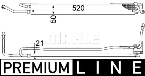 маслен радиатор, кормилно управление MAHLE CLC 106 000P