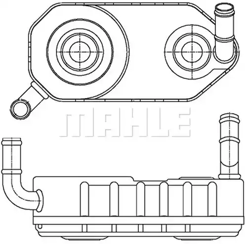 маслен радиатор, автоматична трансмисия MAHLE CLC 177 000S