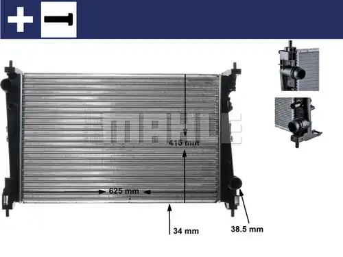 воден радиатор MAHLE CR 1112 000S