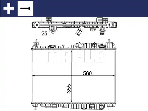воден радиатор MAHLE CR 1135 000S