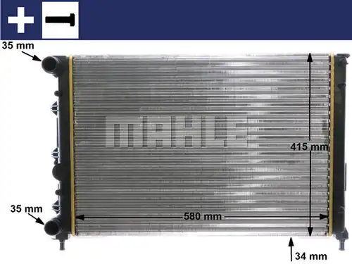 воден радиатор MAHLE CR 1411 000S