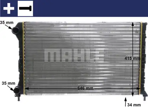 воден радиатор MAHLE CR 1447 000S