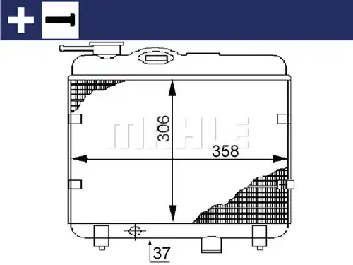 воден радиатор MAHLE CR 145 000S