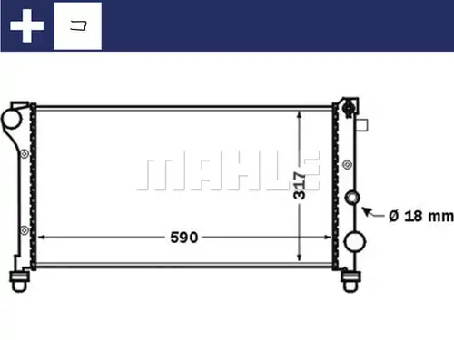 воден радиатор MAHLE CR 1452 000S