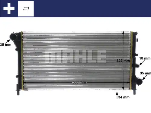 воден радиатор MAHLE CR 1453 000S