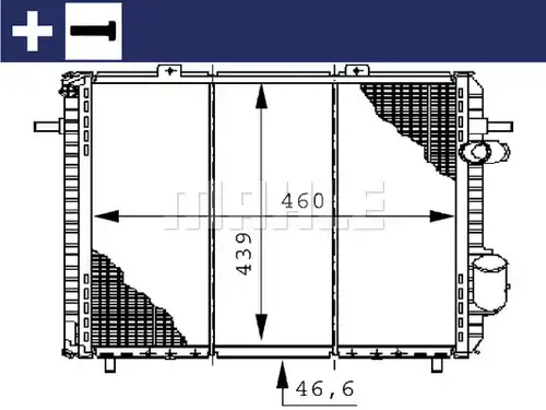 воден радиатор MAHLE CR 148 000S