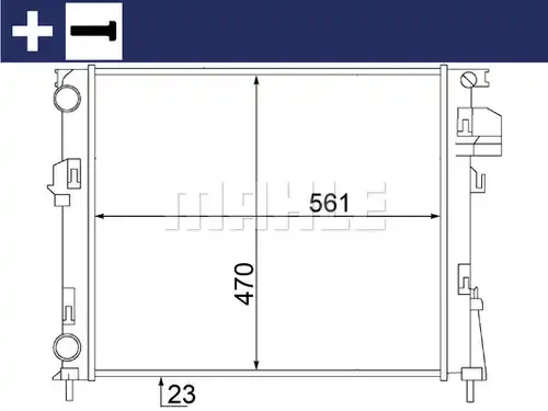 воден радиатор MAHLE CR 1504 000S