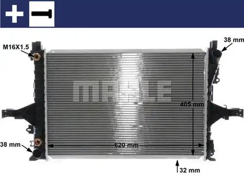 воден радиатор MAHLE CR 1547 000S