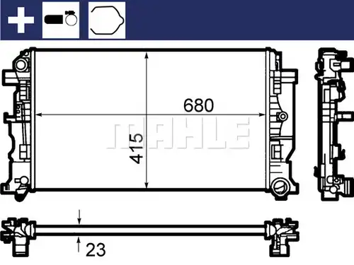 воден радиатор MAHLE CR 1710 000S