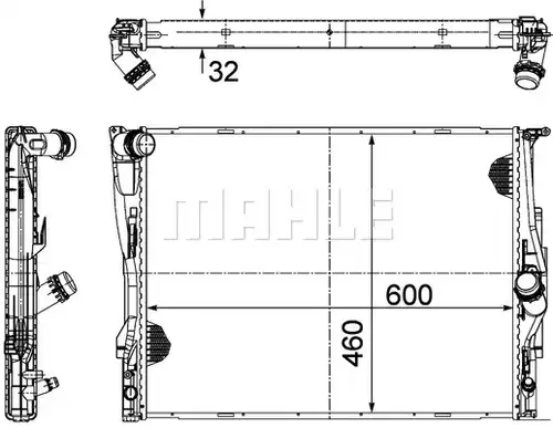 воден радиатор MAHLE CR 1711 000P